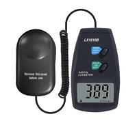FTVOGUE Iluminómetro Digital Medidor de Iluminancia Portátil Sensor de Diodo de Silicio 1 a 50000 Lux Pantalla LCD Retención de Lectura Indicador de Batería Baja para Construcción Medición de Luz de