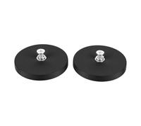FTVOGUE Imanes Recubiertos de Goma, Base Antirrayas de 2.6 Pulgadas | 44lb Vertical Pull, Núcleo de NdFeB con Recubrimiento de Goma, Espárrago Roscado Integrado, para Barra de Luz y Cámara de