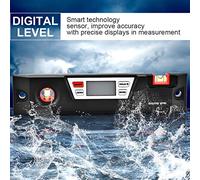 FTVOGUE Inclinómetro de Nivel Digital, Medidor de Buscador de ángulo con Sensor Inteligente con Pantalla LCD, Rango de 4 X 90° Resolución de 0,05° Retención de Datos Lectura Rápida para Mecánica de