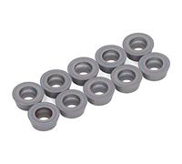 FTVOGUE Insertos de Carburo multipropósito: 10 Pcs Cucharadas de Torno Redondos Coloridos para Girar y Fresar - Desgaste Herramientas CNC para Acero Al Carbono, Acero Inoxidable - Alta Eficiencia y