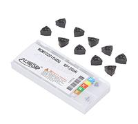 FTVOGUE Insertos de Torneado de Carburo, 10 Piezas WCMX080412FX Inserto de Torno CNC para Portaherramientas de Torneado Indexable, Construcción de Carburo, Mano de Obra Fina, Diseño Compacto,