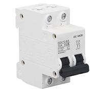 FTVOGUE Interruptor DC 1000V DZ47Z 63A 4kA 2 Polos Miniatura Solar, para Montaje en Riel DIN, Distribución Eléctrica y Protección contra Cortocircuitos (16A)