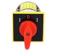 FTVOGUE Interruptor de de Leva, Selector Giratorio de 8 Terminales 10A | Carcasa de Plástico, Aislamiento Ignífugo, para Generador o Panel de Control Industrial, Diseño Compacto de 2 Capas