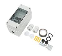 FTVOGUE Interruptor de Desconexión del Aislador de Circuito de CC, Disyuntor en Miniatura de CC PA66 2P 50 A 1000 V, Caja Impermeable IP65, Icu de 4000 A para Uso de Distribución de Mini Sistemas