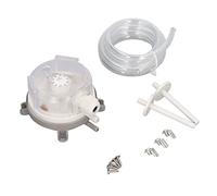FTVOGUE Interruptor de Diferencia de Presión Interruptor de Presión Mecánico de Cobre SPDT 20 a 200 Pa Montaje Vertical para Chimenea Conducto de Aire Electrónica Aeroespacial con Kit de Manguera 4