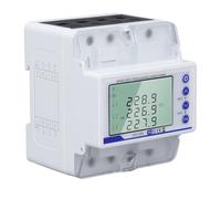 FTVOGUE Interruptor de Medidor de Potencia Disyuntor Inteligente WiFi de Respuesta Rápida con Pantalla LCD para SMART LIFE Control Remoto Temporización Cuenta Regresiva Monitor de Energía Trifásico