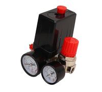FTVOGUE Interruptor de Presión del Compresor de Aire, Material Duradero de Aleación de Zinc, Válvula de Control de Presión Ajustable para Compresores de Aire 0-12BAR