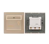 FTVOGUE Interruptor de Tarjeta, Interruptor de la Tarjeta Retrasado de Apagado Alta Potencia Alta Matchando de Salida Mecánica para Hoteles, Interruptores de Luz (Gold)