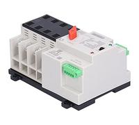 FTVOGUE Interruptor de Transferencia Automática ABS Cobre 4P Interruptor de Transferencia de Energía 100A 400V AC Rápida Automática y Manual para el Taller en el Hogar Control de Distribución de