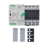 FTVOGUE Interruptor de Transferencia Automática de Doble Potencia, Interruptor de Manual Automático 4P 100A 220V con Conmutación Rápida sin Cortes de Energía, para (100A)