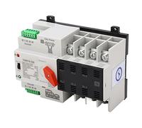 FTVOGUE Interruptor de Transferencia Automática de Doble Potencia Interruptor Selector Eléctrico PC 4P 400 V CA 32 A Transferencia de Potencia Dual Automática y Manual para Metalurgia Control de (25A)