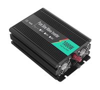 FTVOGUE Inversor de Corriente de Onda Sinusoidal Pura de 1000 W Inversor de Corriente de CC a CA de Aluminio Salida de 220 V Pantalla LED LCD 2 Enchufes USB Refrigeración Inteligente para Viajes en