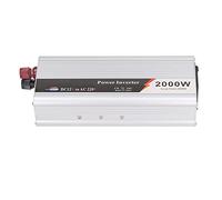 FTVOGUE Inversor de Corriente para Automóvil 2000W DC 12V a AC 220V 230V Inversor de Corriente con Salida USB de Onda Sinusoidal Corregida Pico de 4000W para Automóvil Camión Viaje por Carretera