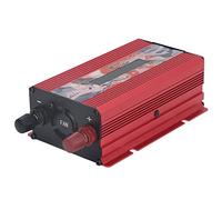 FTVOGUE Inversor de Corriente para Automóvil Convertidor de Potencia de Aleación de Aluminio CC a CA 12 V a 220 V 500 W Pantalla LCD de Pico Real de 2000 W 2 Puertos USB para Viajes en Automóvil