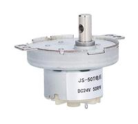 FTVOGUE JS 50T DC24V 50RPM Motor de Engranajes Motor de Reducción de CC de Plástico de Aluminio Bajo Consumo Torsión Grande para Control Industrial Electrodomésticos Ventiladores Soportes de