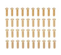 FTVOGUE Juego de 40 Boquillas para Impresora 3D, Material de Latón, Compatible con S1, Tamaños de 0,2-0,8mm, para Diversos Tipos de Filamentos