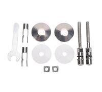 FTVOGUE Juego de Bisagras de Fijación para Asiento de Inodoro, Soporte de Bisagra de Repuesto de Acero Inoxidable M6x71,5 Mm para Inodoro LUVETT para Conjuntos de Abiertos y