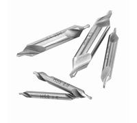 FTVOGUE Juego de Brocas Centrales de 1,5 Mm, 2 Mm, 2,5, 3, 4, Piezas de Herramientas de Avellanado de Acero de Alta Velocidad con ángulo de 60 Grados para Torno, Brocas Autoalimentadas