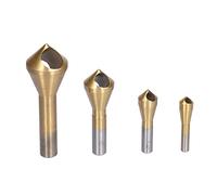 FTVOGUE Juego de Brocas para Desbarbar Avellanador, Acero de Alta Velocidad, Eliminación Eficiente de Virutas, Perfecto para Aplicaciones de Madera, Plástico y Metal