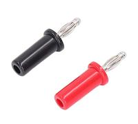 FTVOGUE Juego de Enchufes Tipo Banana de 4 Mm Conector Tipo Banana de Latón y ABS 20PCS 30VAC a 60VDC 24A Rojo Negro para Instrumentos Electrónicos Equipos Industriales Cableado de Energía Solar