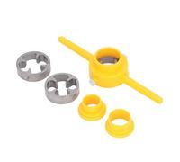 FTVOGUE Juego de Enhebradores de Tuberías de PVC, 6 Piezas NPT, Kit de Troqueles para Grifos de Tuberías de 1, 2, 3, 4, 1 Pulgada, Herramienta de Plomería de de PVC PPR para Reparación del Hogar,