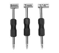 FTVOGUE Juego de Llaves para Alma de 3 Piezas, Llave Hexagonal de Acero de Aleación, Herramienta de Ajuste de Cuello de Guitarra con Mangos Extendidos para Afinación Precisa de Alma