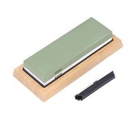 FTVOGUE Juego de Piedra para Afilar Cuchillos, Kit Profesional de Afilador de Piedra de Afilar con Base Antideslizante y Guía Angular para Cuchillos de Cocina, de Caza,