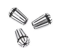 FTVOGUE Juego de Pinzas de Resorte ER11, 3 Piezas de Pinzas de Máquina Herramienta de Grabado CNC de Acero de 65 Mn para Torneado y Fresado de 1/8 de Pulgada, 4 Mm, 6 Mm con Tolerancia de