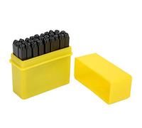 FTVOGUE Juego de Sellos con Números Y Letras, Números del Alfabeto Punzón Sello de Metal Kit de Herramientas para Manualidades con Estuche para Perforadora de Letras Acero Al Carbono 3 Mm