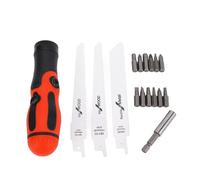 FTVOGUE Juego de Sierra Manual, Sierra Recíproca Manual con Cuchillas de Repuesto Rápido para Proyectos de Artesanía en Carpintería con Tubos de Plástico Metálico, Compacta y Portátil con Ergonómico