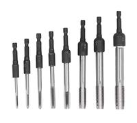 FTVOGUE Juego de Vasos para Grifo, 16 Piezas de Acero de Aleación, Brocas de Acero de Alta Velocidad, Vástago Hexagonal de 1/4 de Pulgada para Fabricación de Moldes y Limpieza de Roscas M4 M5 M6 M8