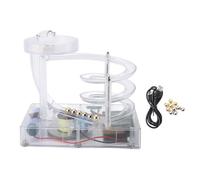 FTVOGUE Kinetic Art Máquina de Movimiento Perpetuo, Juguete de Física de Bola Rodante sin Parar con Movimiento de Oscilación Automático, Elegante Regalo de Decoración de Escritori (Transparente)