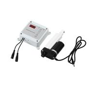 FTVOGUE Kit Abrepuertas Automático para Gallinero, Sensor de Luz y Temporizador, IP44 Control Remoto Motor DC 30W Silencioso 35dB Alcance 40 Metros (Enchufe de la UE)