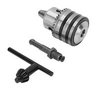 FTVOGUE Kit de Adaptador de Chuck de Tipos de Teclas de 3-16 Mm 1/2-20UNF con Vástago Redondo - Highaccuric, Pintura Electroforética, Herramienta Antirustia - Fresado para Agarre Superior para
