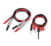 FTVOGUE Kit de Cables de Prueba de Sonda de Multímetro P1600E, Cable de Prueba BNC 15 en 1 con Cable de de Conector Banana, Puntas Reemplazables, Pinzas de Cocodrilo, para Pruebas de Reparación de