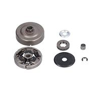 FTVOGUE Kit de Conjunto de Embrague Juego de Piñones de Tambor de Embrague de Acero de Aleación con Cojinete de Arandela de Cubierta para Reparación de Motosierra Reemplazo para Usuarios de MS660