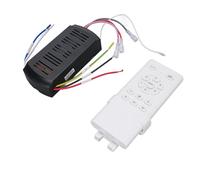 FTVOGUE Kit de Control Remoto Universal para Ventilador de Techo 3 en 1 Control Remoto de Velocidad de Sincronización de Luz de Ventilador de Techo con Ajuste de 6 Velocidades Apagado