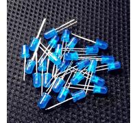 FTVOGUE Kit de Diodos LED Diodo Emisor de Luz Azul de 5 Mm 100 Piezas Componentes Electrónicos de Alto Brillo para Indicadores de Bricolaje Anuncios de Cajas de Luz