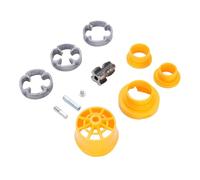 FTVOGUE Kit de Enhebrador de Tuberías de PVC, Herramienta Portátil Multifuncional para Hacer Roscas para Taladro Eléctrico con Troqueles de 1/2 3/4 1 Pulgada, Juego de Plomería Liviano para