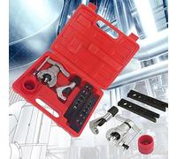 FTVOGUE Kit de Flaing de tubo: Herramientas Profesionales de PIJPFlare que Se Establecen para Tuberías de Aluminio de Cobre Adecuadas y Rayar el Archivo Adecuado para el Trabajo Sanitario y Automotriz