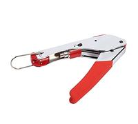 FTVOGUE Kit de Herramientas de Compresión, Alicates de Engarzado Coaxiales de Acero para Herramientas con Conectores Tipo 20 F para RG58 RG59 RG6 BNC, Compresión Ajustable, Pelacables, para Técnicos