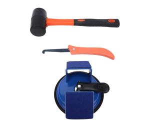 FTVOGUE Kit de Herramientas para Fijar Espacios en el Piso, Ventosa Llamativa de Doble Cara de 45 Grados con Almohadillas Adhesivas Reutilizables y Almohadillas de Fieltro para