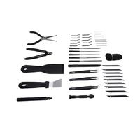 FTVOGUE Kit de Herramientas para Impresora 3D, Juego Completo de 49 Herramientas Esenciales con Herramienta de Desbarbado y Taladro Manual para Modelado por Deposición Fundida, Acabado y