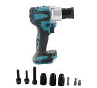 FTVOGUE Kit de Herramientas para Tuercas de Remache Eléctrico Remachadora Eléctrica sin Escobillas con Botón de Ajuste de Engranaje de Luz LED Múltiples Ventilaciones Alta Disipación de (Siete)