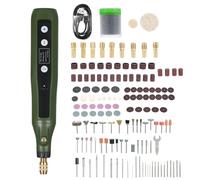 FTVOGUE Kit de Herramientas Rotativas Inalámbricas, Mini Juego de Amoladora de Taladro ABS con 5 Velocidades, Carga USB de 2000 MAh, 180 Piezas de Accesorios para Grabado, Lijado, Pulido, Tallado de