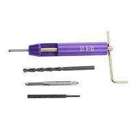 FTVOGUE Kit de Inserción de Reparación de Roscas Inserto Roscado Helicoidal de Acero Inoxidable 8 32UNC X 1.5D 50 Piezas con Herramienta de Taladro para Extracción Frecuente Reparaciones Mecánica