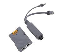 FTVOGUE Kit de Inyector GIGE PoE con Protector ESD, Adaptador de Alimentación a Través de Ethernet de Alta Velocidad de 150 W para Dispositivos de Mini Antena, Conexión de Red Estable para Cámaras y