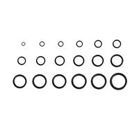 FTVOGUE Kit de Juntas Tóricas de Goma de 279 Piezas Juego Surtido de Juntas Tóricas de Goma Negra 18 Tamaños para Reparaciones de Plomería Hidráulica Automotriz Kit de de Sellado Impermeables para