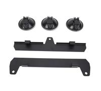 FTVOGUE Kit de Montaje Rectangular para Techo de Coche Satélite, Base Plana de ABS y Metal con 3 Ventosas Fuertes para Mini RV Van Boat, Soporte de Antena Ajustable Estable para Señal Confiable en