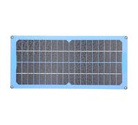 FTVOGUE Kit de Panel Solar Flexible Módulo Fotovoltaico Laminado 15W 18V Cargador Solar USB IP65 Impermeable con Soporte Ajustable para RV Camping Mantenimiento de Batería de Auto